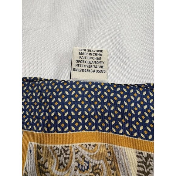 Joseph abboud silk brown paisley pocket square - Picture 4 of 4